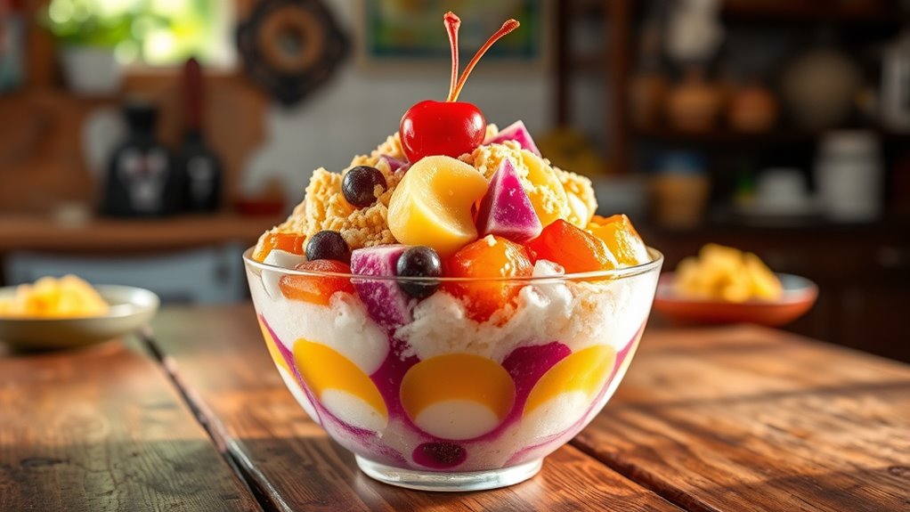 colorful filipino dessert delight