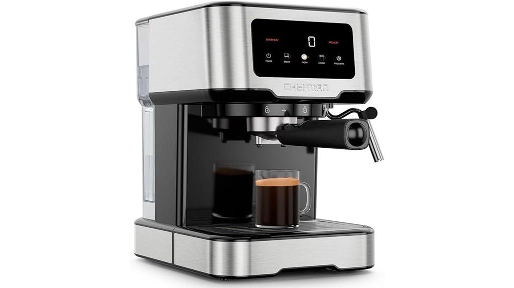 compact 15 bar espresso maker