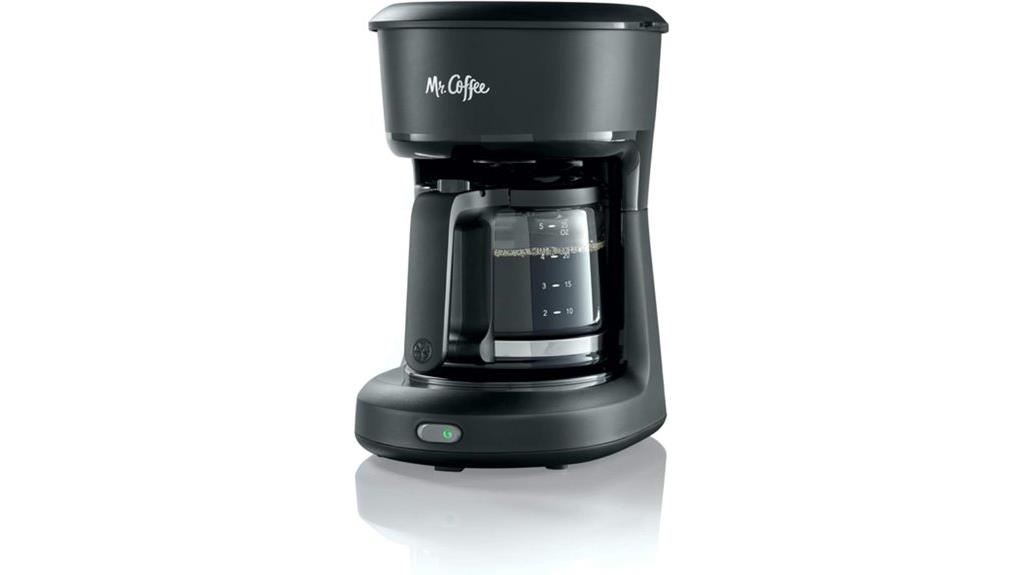 compact coffee maker black