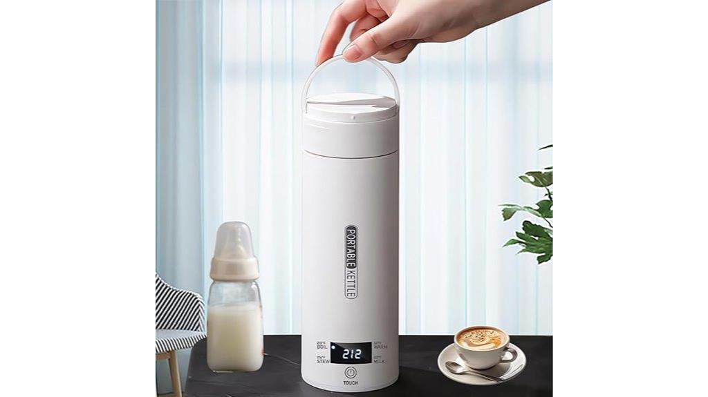 compact electric travel kettle