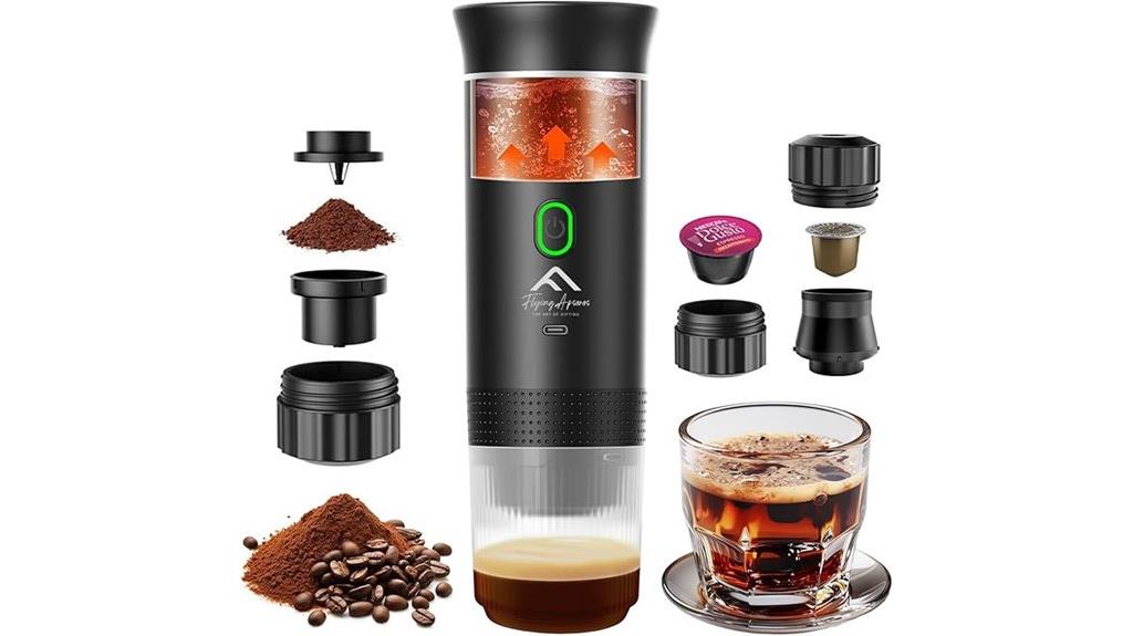 compact high pressure coffee maker