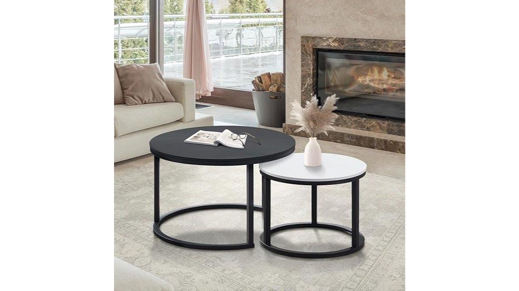 compact nesting tables set