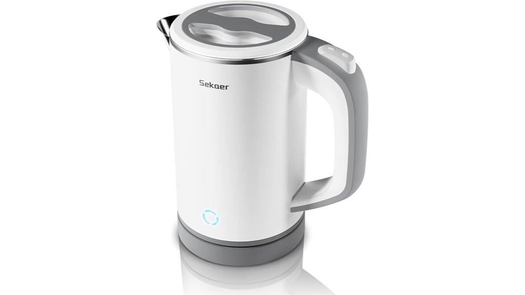 compact stainless steel kettle