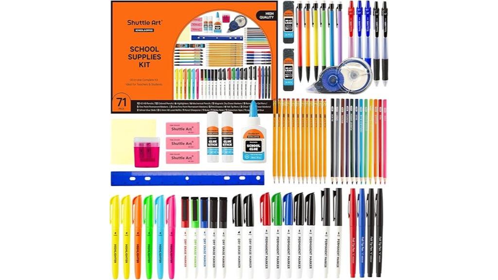 comprehensive school supplies kit