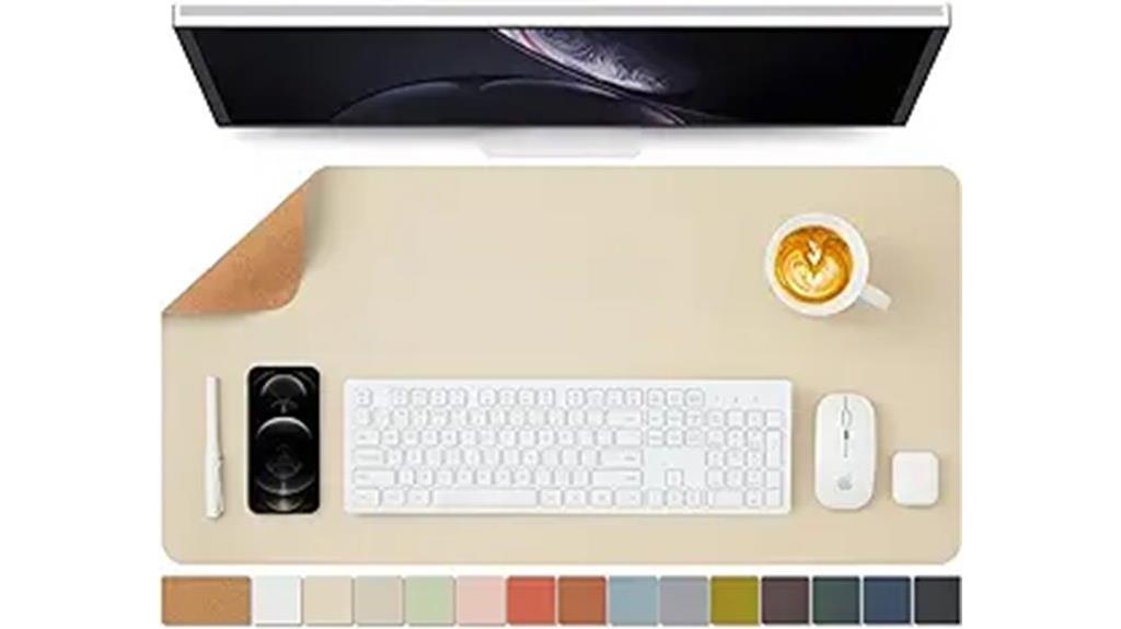 cork dual sided desk pad