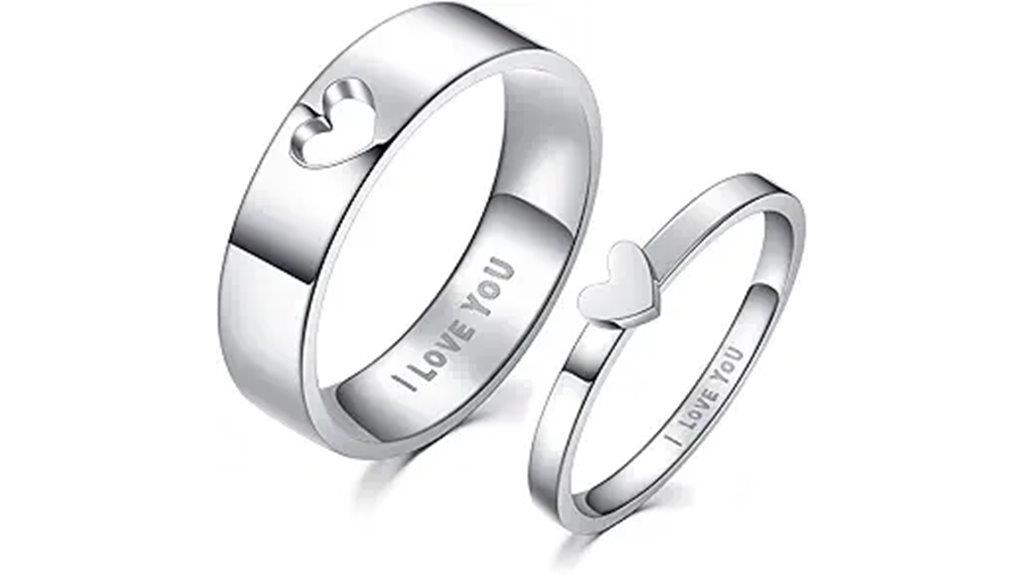 couples promise rings collection
