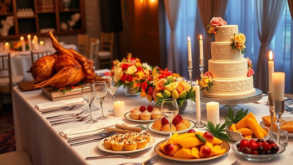 culinary fusion wedding menu