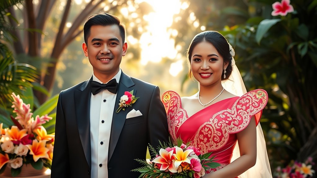 cultural fusion wedding attire