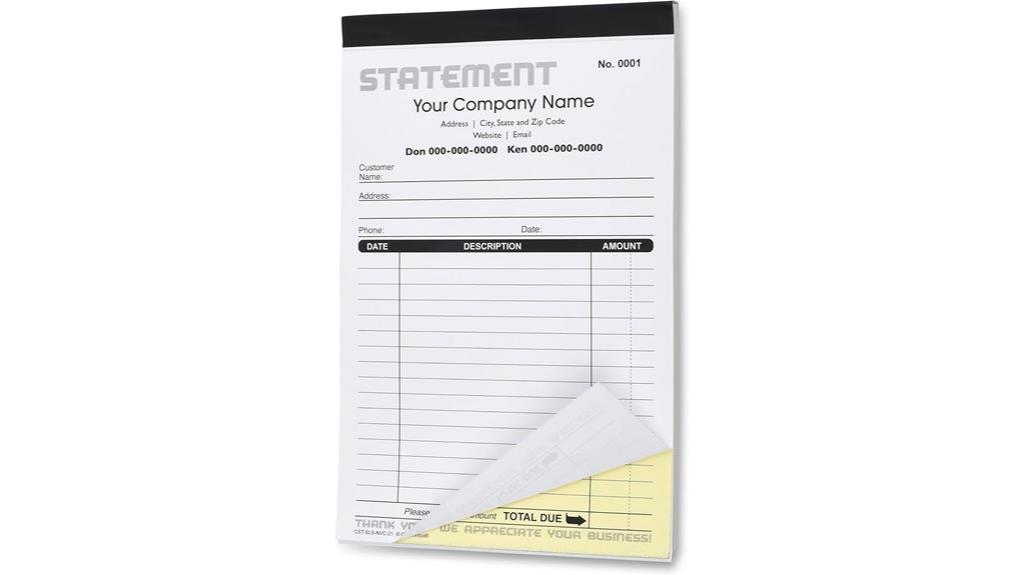 custom carbonless form sets