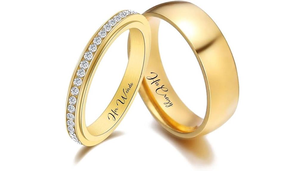 custom couple wedding bands