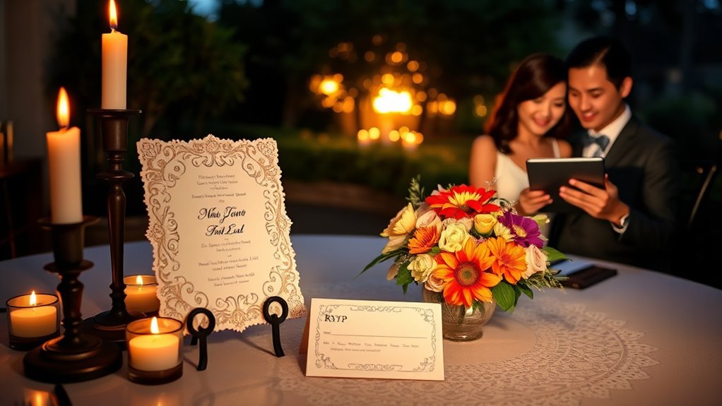custom invitations and rsvps