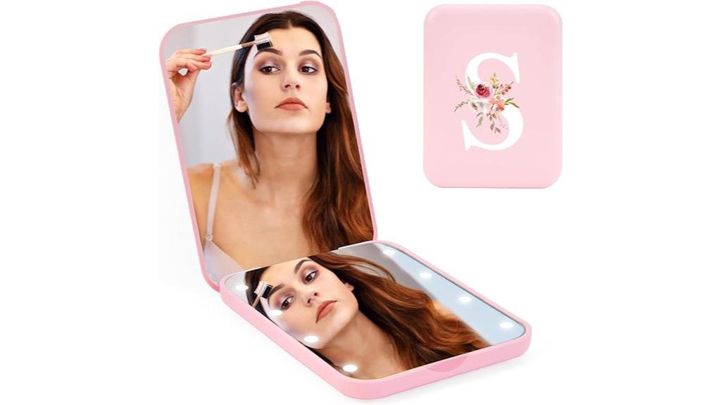 custom lighted compact mirror