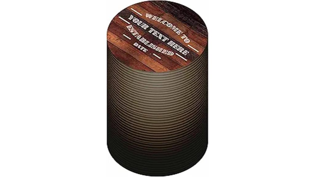 custom round beer coasters
