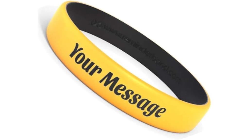 custom silicone wristbands available