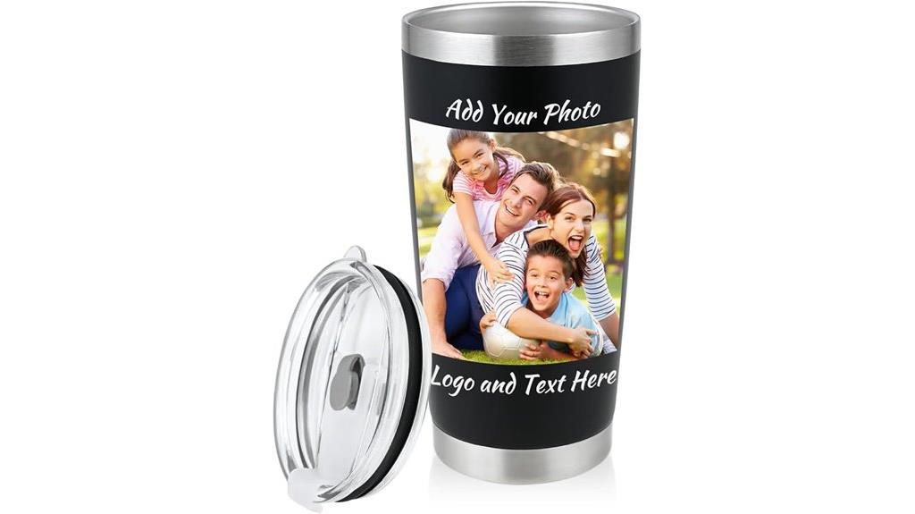 custom steel coffee tumbler