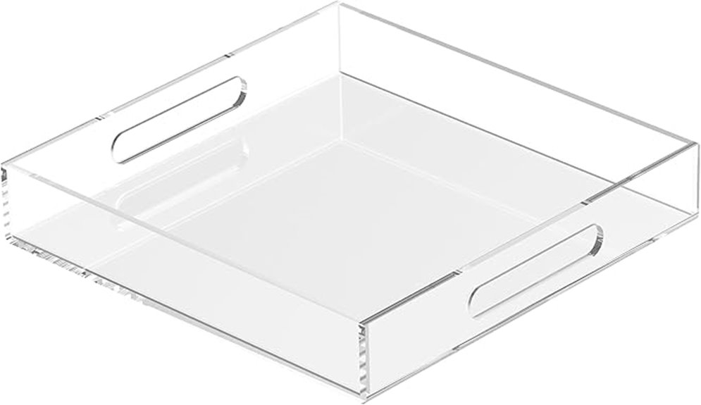 decorative acrylic countertop organizer