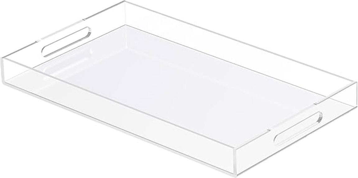 decorative acrylic countertop organizer