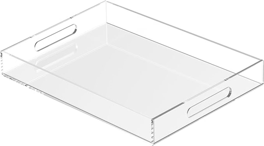 decorative acrylic countertop organizer