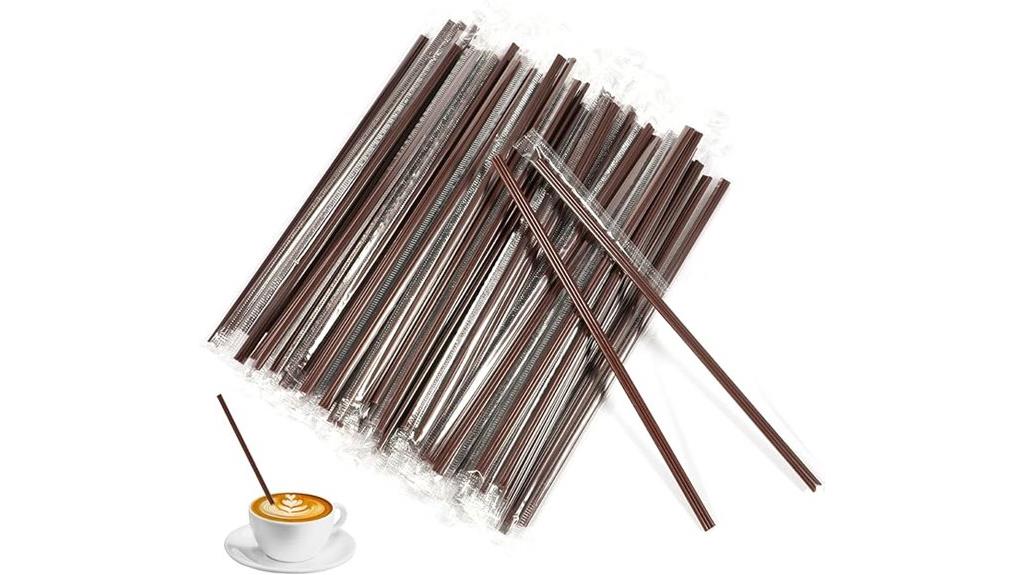 disposable coffee stirrers pack