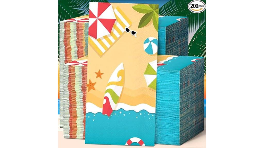 disposable hawaiian party napkins
