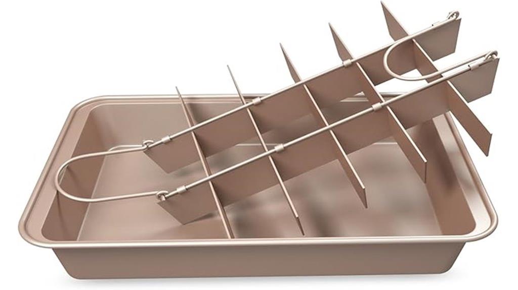 divided brownie baking pan
