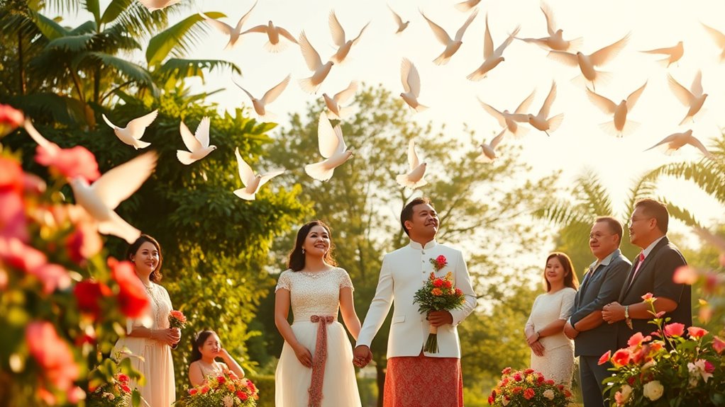 doves symbolize love and unity