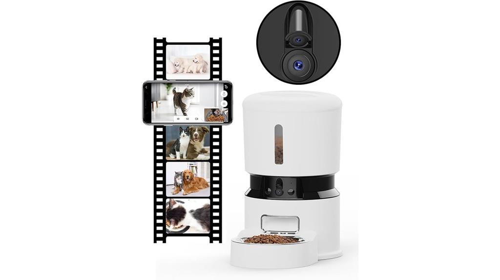 dual camera automatic feeder