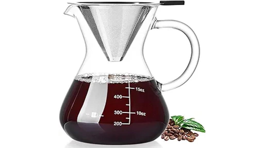 durable double filter coffee