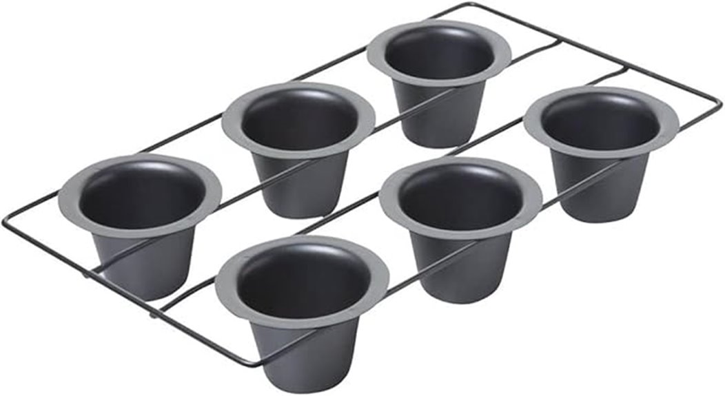 durable non stick popover pan