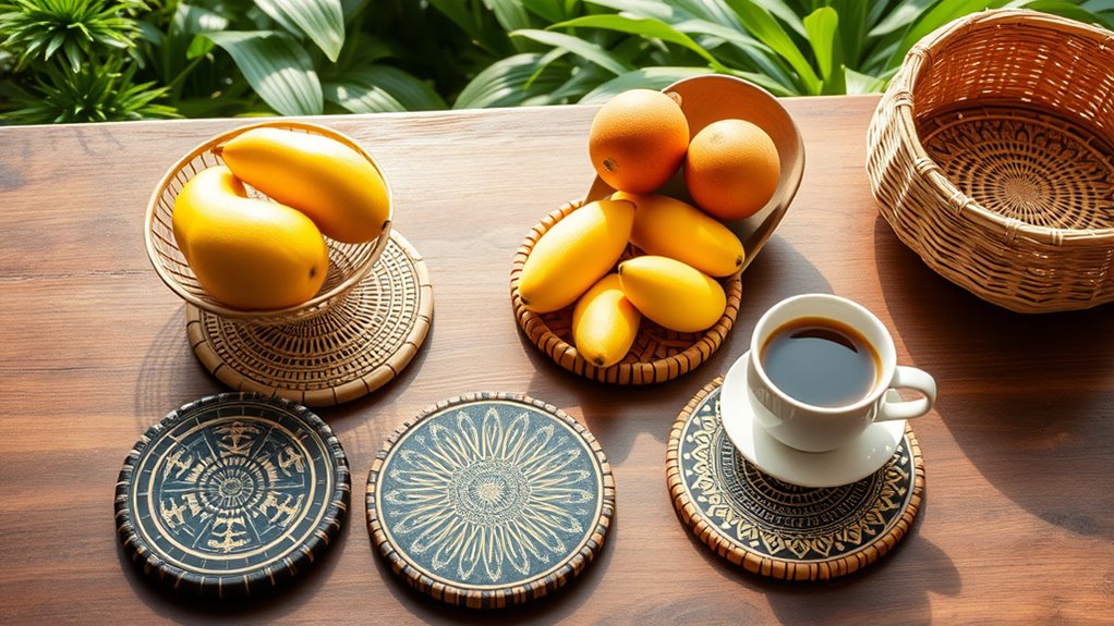 durable stylish absorbent coasters