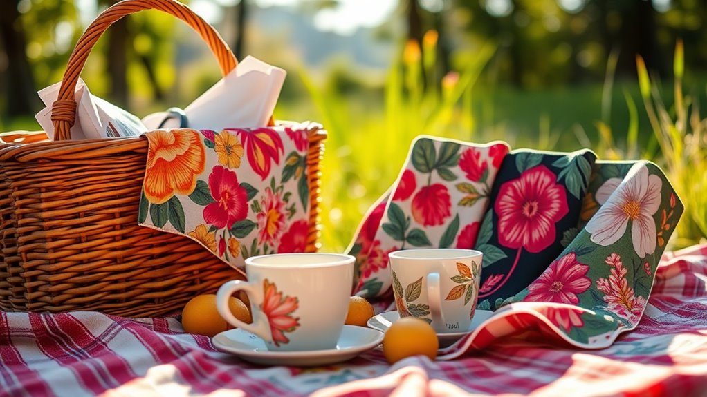 eco friendly picnic coffee napkins