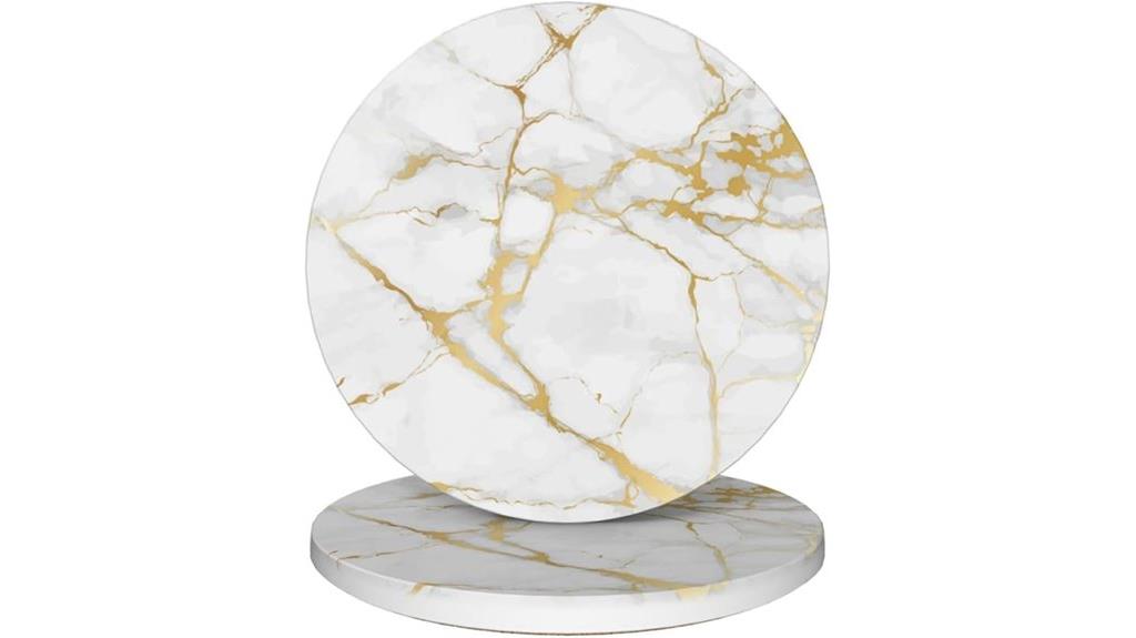 elegant ceramic coasters set