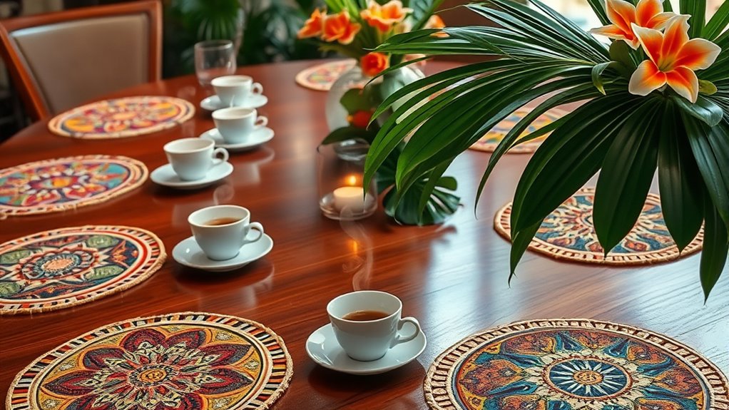 elegant coffee placemats selection