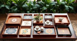 elegant coffee table trays