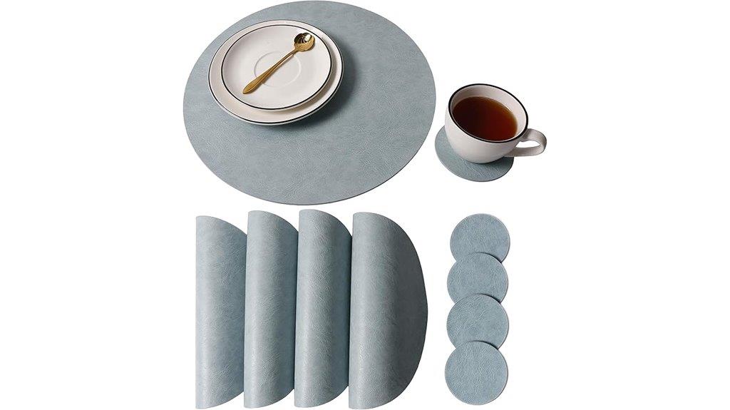 elegant embossed dining accessories