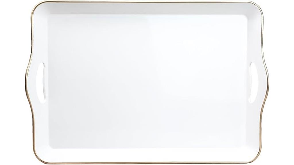 elegant tray with handles