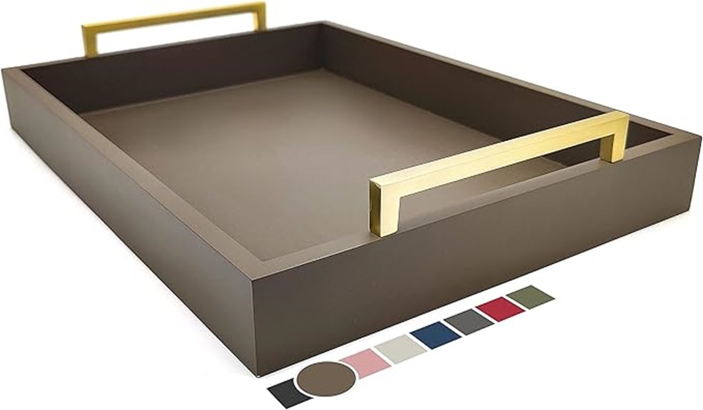 elegant tray with handles