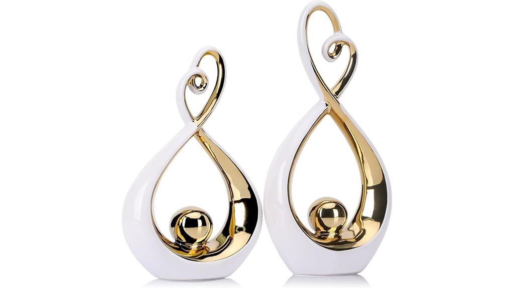 elegant white porcelain sculpture