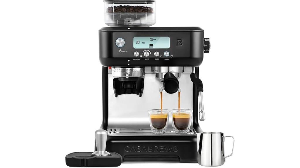 espresso machine with grinder