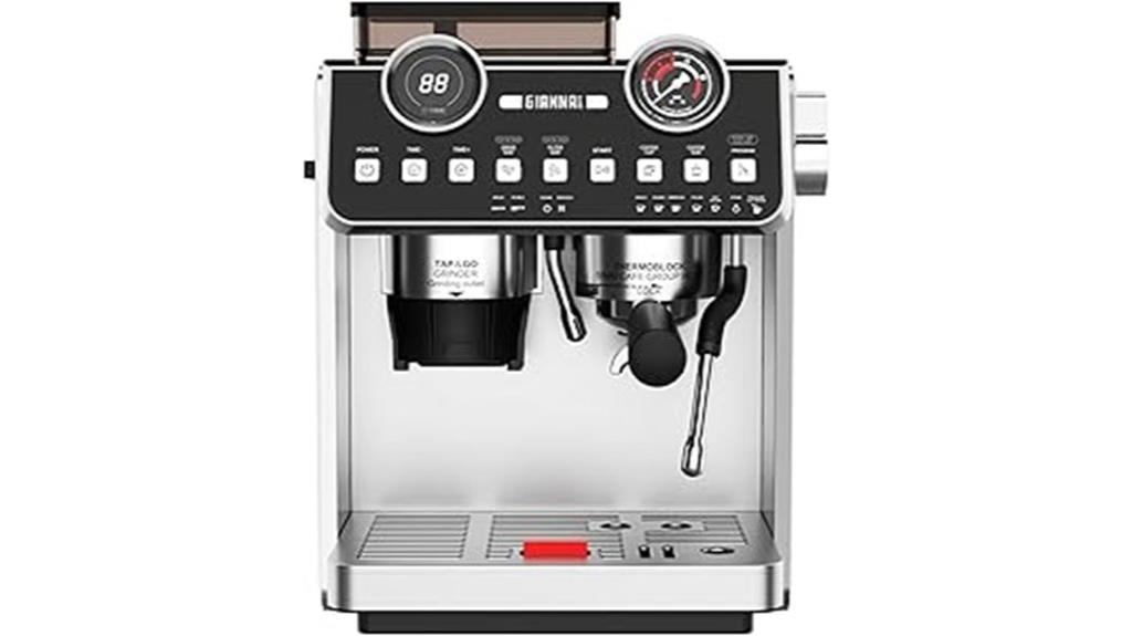 espresso machine with grinder