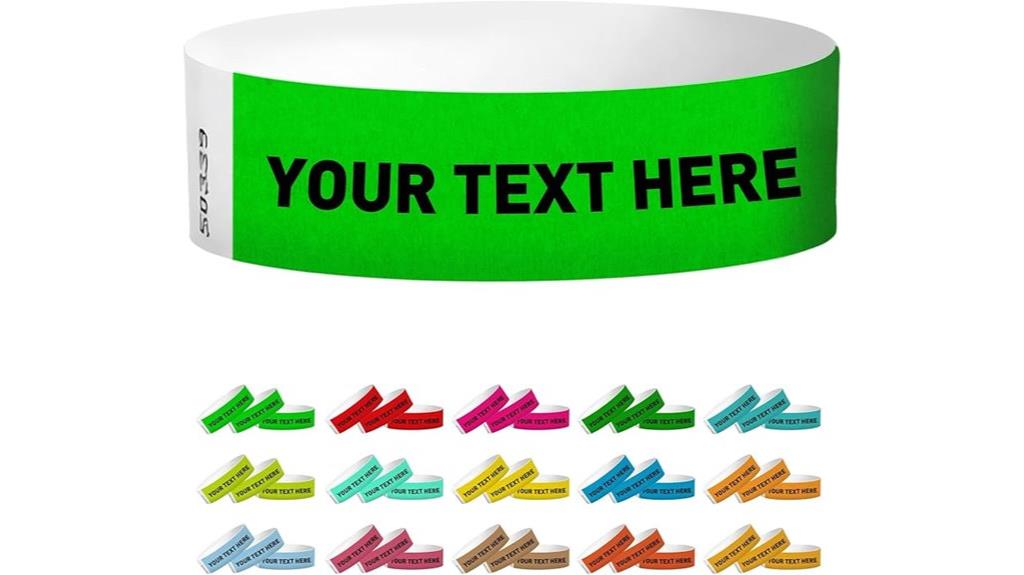 event wristband customization options
