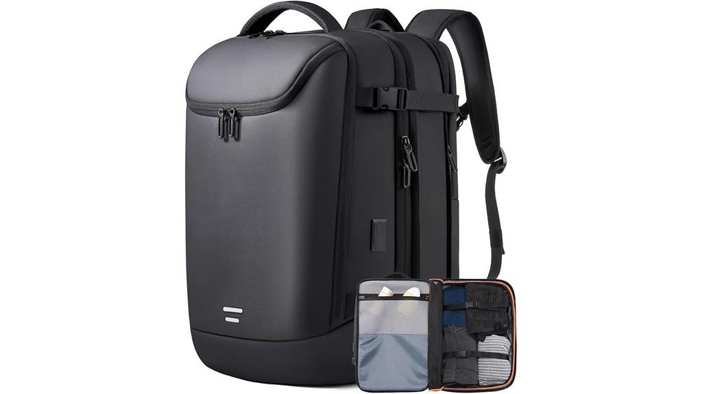 expandable business travel backpack