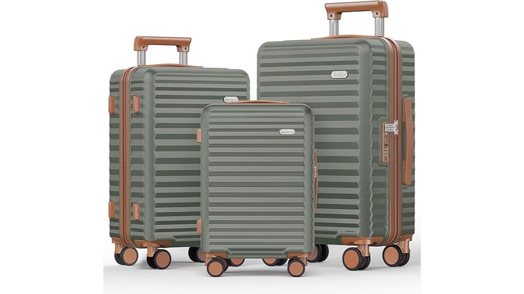 expandable luggage set trio