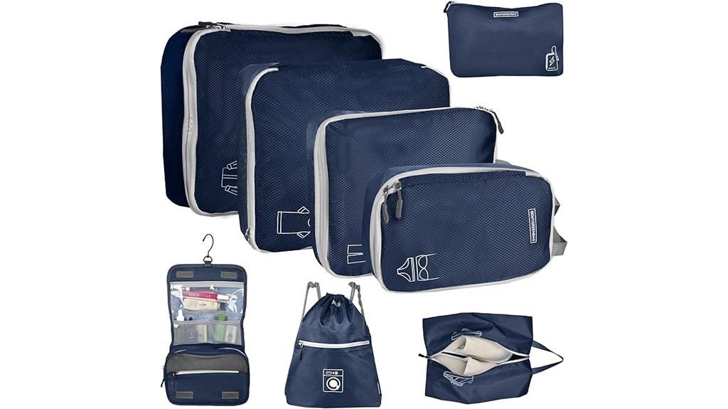 expandable travel packing cubes