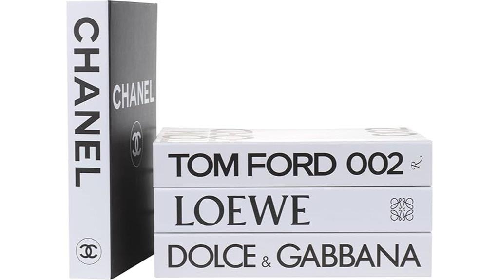 faux decorative book set