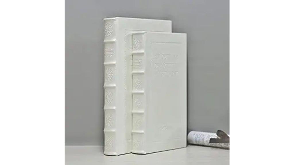 faux leather decorative books