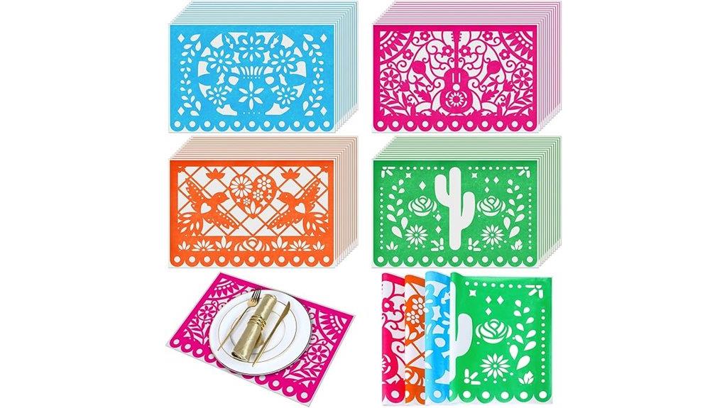 fiesta themed paper place mats