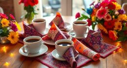 filipina festive coffee napkins