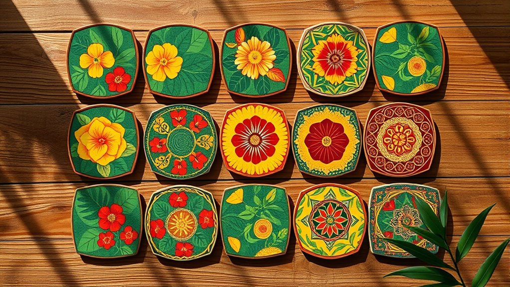 filipina holiday themed coasters selection