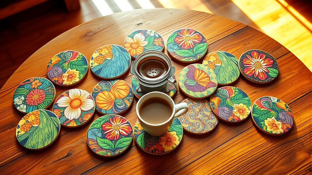 filipina travel inspired coasters selection